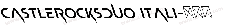 CASTLEROCKSDUO Itali字体转换